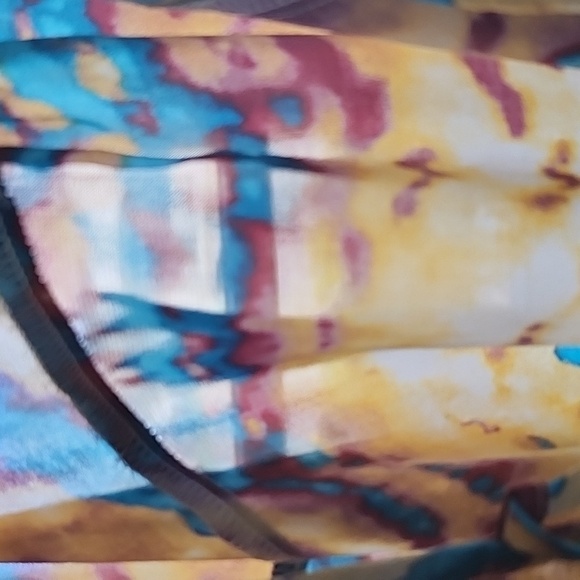 Cato multicolored tie neck cold should blouse NWT - Picture 10 of 13